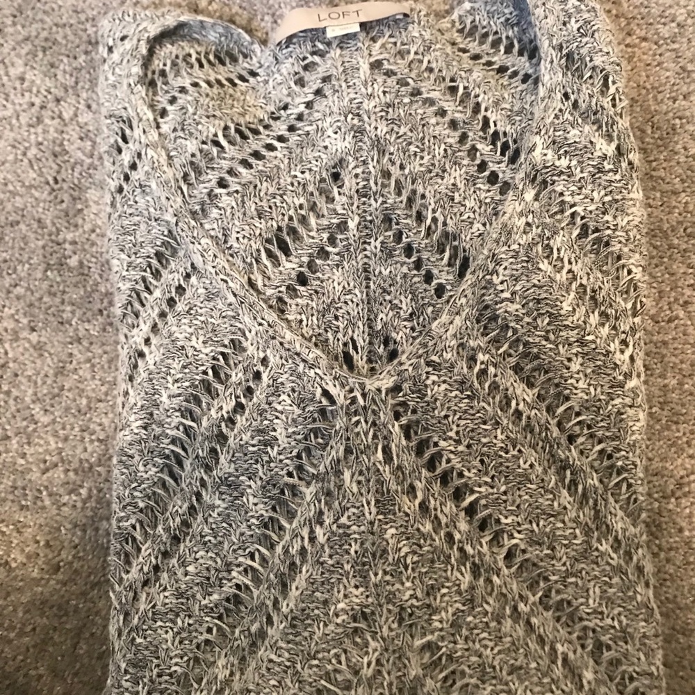 LOFT crochet sweater